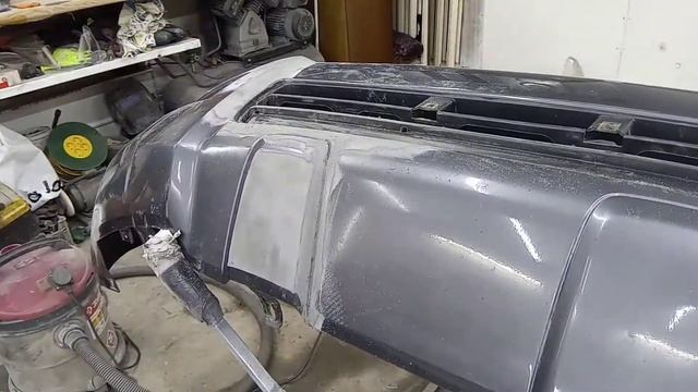 Ремонт и покраска бампера Toyota Land Cruiser Prado 120 смотреть онлайн