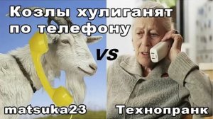 КОЗЛЫ ХУЛИГАНЯТ ПО ТЕЛЕФОНУ  Технопранк от Matsuka23