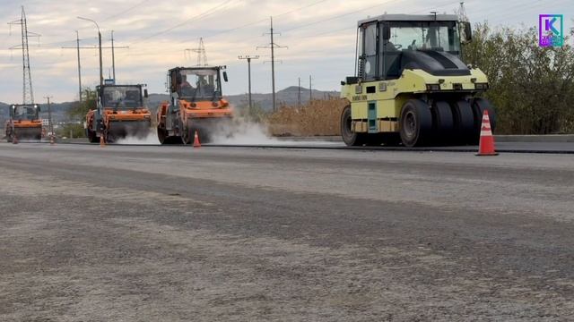 На Индустриальном шоссе продолжаются дорожные работы смотреть онлайн