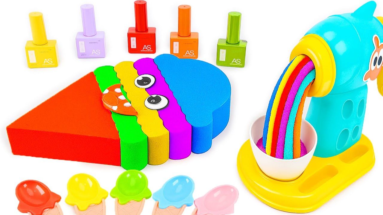 ЛЕПИМ МОРОЖЕНОЕ ИЗ КИНЕТИЧЕСКОГО ПЕСКА ВИДЕОЛЕПКА ВИДЕО МУЛЬТИКИ ДЛЯ ДЕТЕЙ КАНАЛ ИГРАЛКИ-ЗАЛИПАЛКИ смотреть онлайн