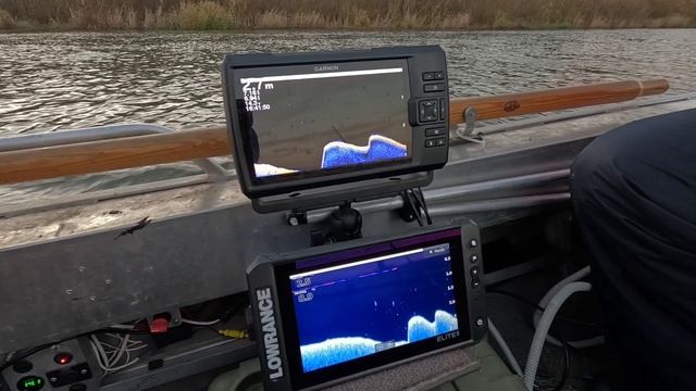 GARMIN STRIKER vivid 9sv и LOWRANCE Elite FS 9. Сравнение на воде в реальных условиях. смотреть онлайн