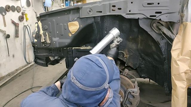 Subaru Forester в труху покраска подкапотки и начало сборки смотреть онлайн