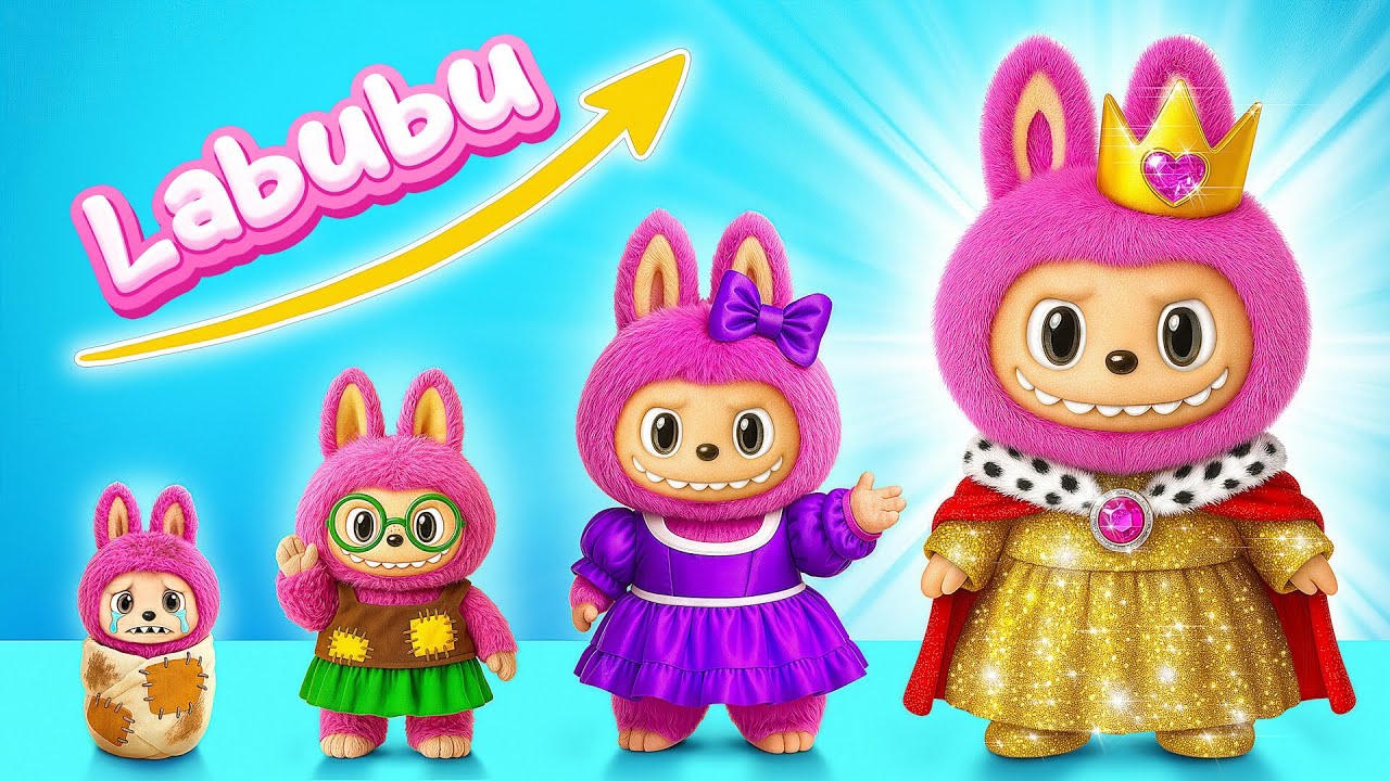 Детям, Лабубу растет на глазах, видно для детей/детям смотреть онлайн