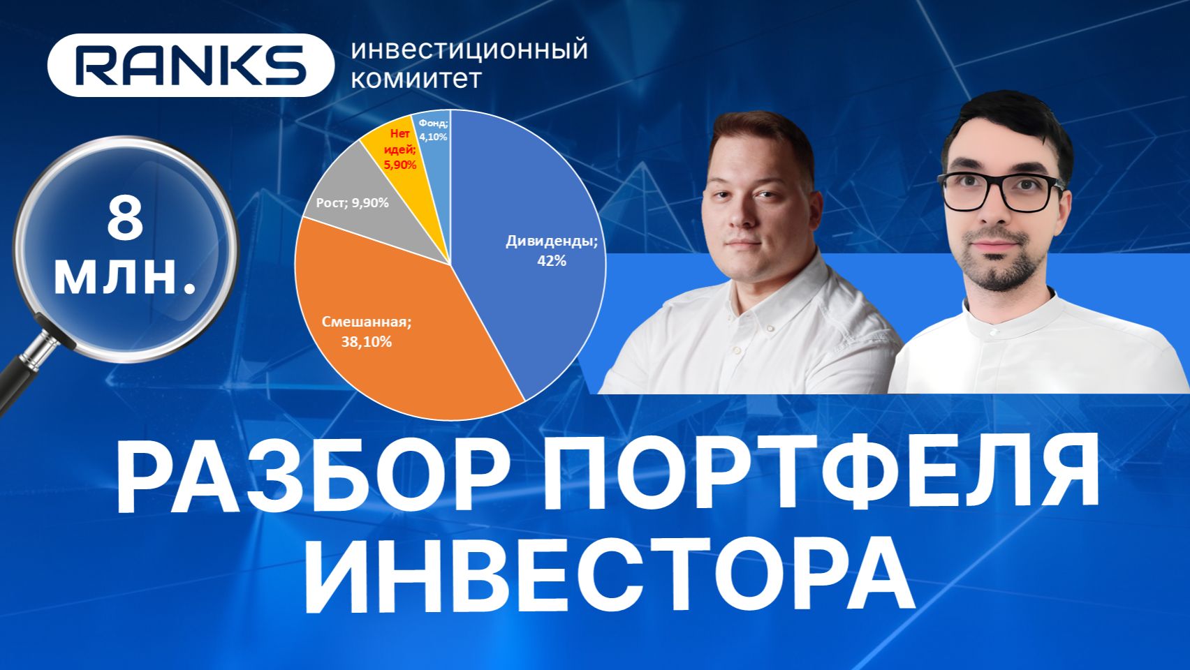 Разбор портфеля инвестора на 8 млн. руб. #разборпортфеля #инвестиции #фондовыйрынок