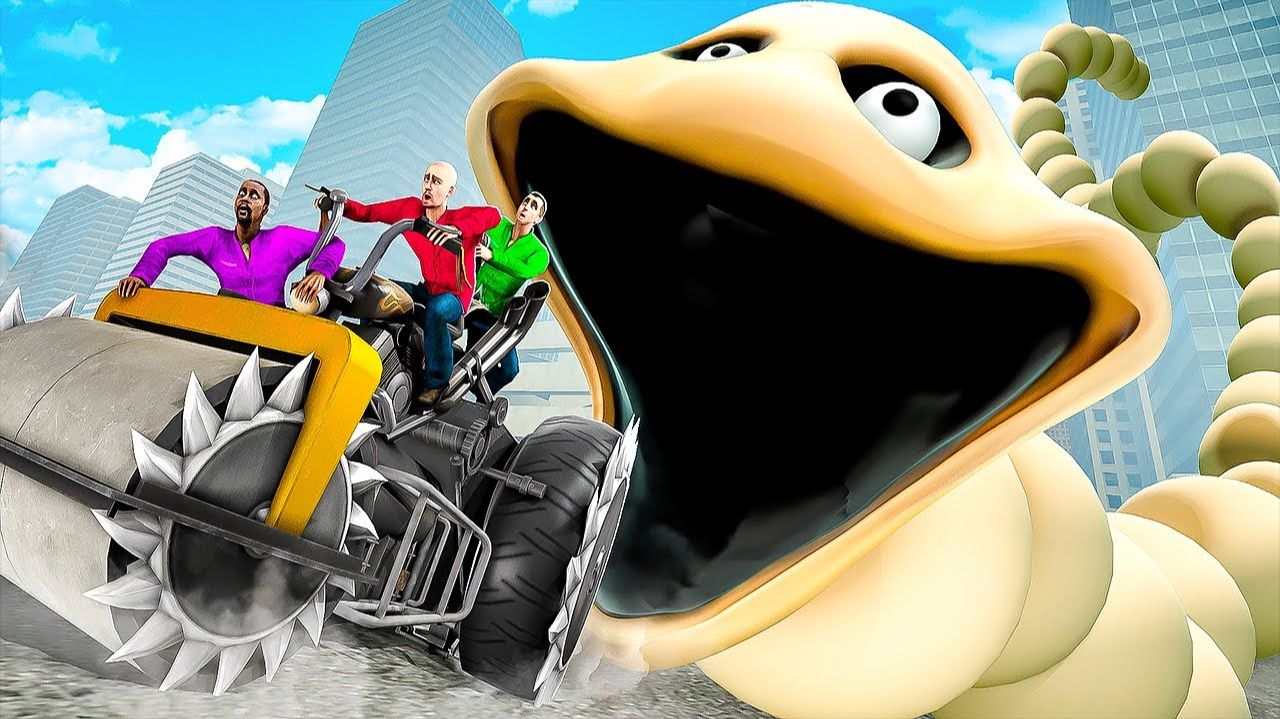 ПОБЕГ НА РАНДОМНЫХ МАШИНАХ ОТ ГОЛОДНОГО ЧЕРВЯ! УГАР И БЕЗУМИЕ В Garry`s Mod смотреть онлайн