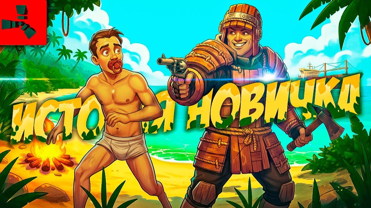 ИСТОРИЯ НОВИЧКА Мой первый вайп в РАСТ 📺 RUST смотреть онлайн