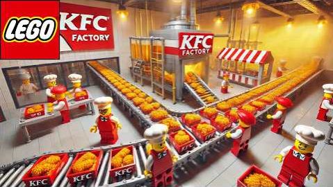 Фабрика LEGO автоматически готовит жареную курицу в стиле KFC смотреть онлайн