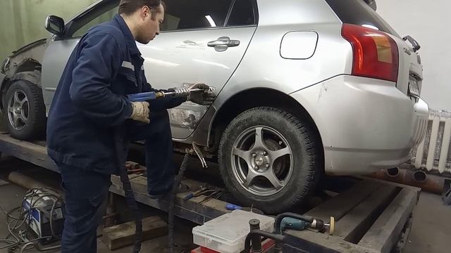Toyota Corolla Allex переварка порогов смотреть онлайн