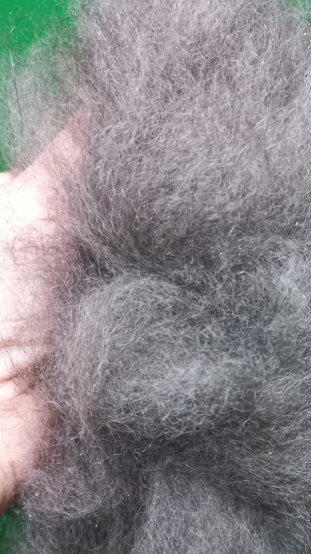 Стирка и сушка козьего пуха