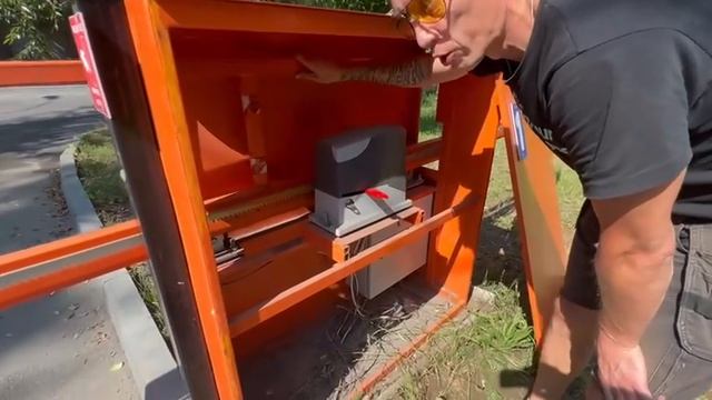 Разблкировка антивандального шлагбаума с приводом NICE