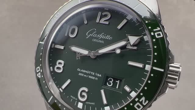 Оригинальные часы Glashütte SeaQ Panorama Дата выпуска 1-36-13-07-83-70