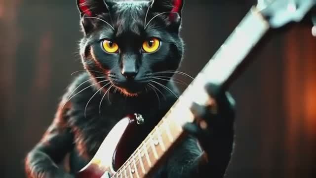 Epic Hard Rock Instrumental Rock Cats Unleashed Guitar Drums Showdown
