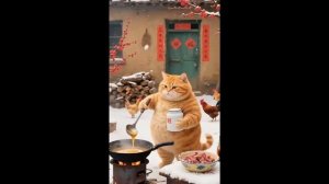 ЗИМНИЕ ПОСИДЕЛКИ ИМБИРНОГО КОТА И ТИГРА