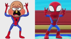 🔥 Самые смешные мемы про Человека-паука из мультфильмов 😭🔥