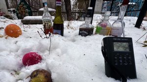 ХОЗЯИН КЛАДБИЩА ДАВАЛ ЗНАК! ПОДКЛАД или ОТКУП, ДОЖДЬ  СТРАННЫЙ ОТВЕТ... PSB-7 PRO SpiritBox / ЭГФ