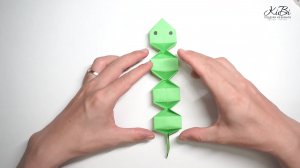 Прыгающая Бумажная змея. Поделки из бумаги своими руками