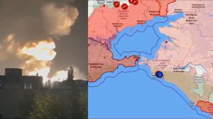 Атака вражеских БПЛА на порт в Новороссийске