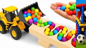 Мультики для малышей. Яркие Разноцветные шарики спускаются с горок. Мультики для детей