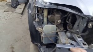 Toyota Corolla Fielder замена порогов, осмотр и начало работ