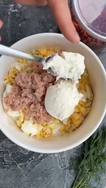 намазка из тунца и яиц