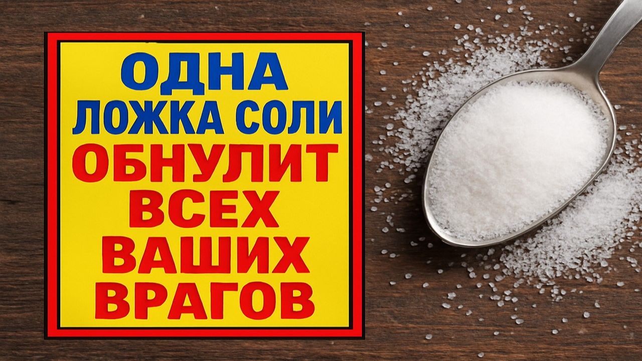 Сделайте это с одной ложкой соли - и любой враг потеряет силу, а зло обнулится сразу смотреть онлайн