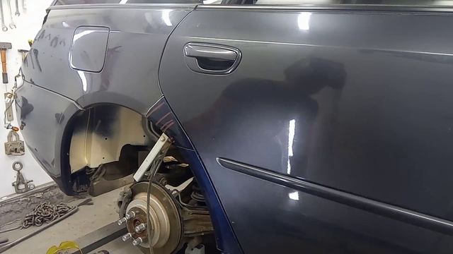 Subaru Legacy ввариваем наружнюю часть крыла смотреть онлайн