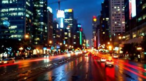 На асфальте в грязной луже.