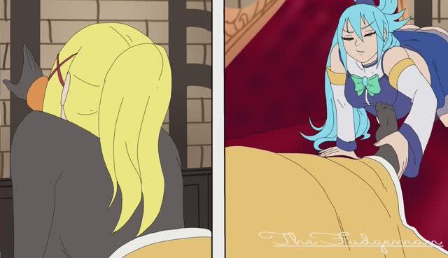 Vore Аква и Даркнэсс | Aqua and Darkness (TheFudgeman) смотреть онлайн