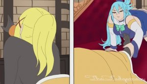 Vore Аква и Даркнэсс | Aqua and Darkness  (TheFudgeman)