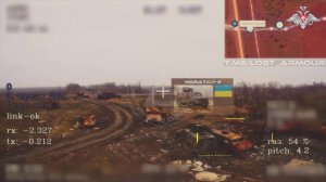 Контроль дороги снабжения ВСУ в районе Красноармейск-Димитров-Родинское.