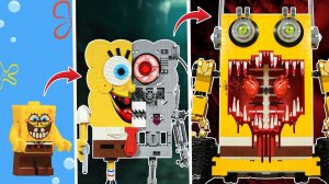 Я создал сцену эволюции разрушения  Губки Боба Квадратных Штаны В ЛЕГО