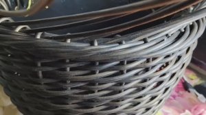 Жгутик на кашпо из полиротанга как сплести?