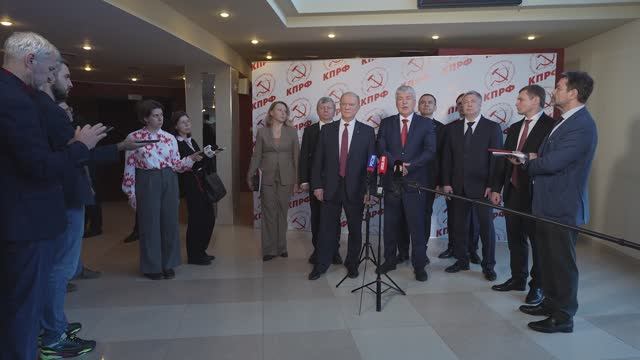 Брифинг в перерыве II (ноябрьского) Пленума ЦК КПРФ смотреть онлайн