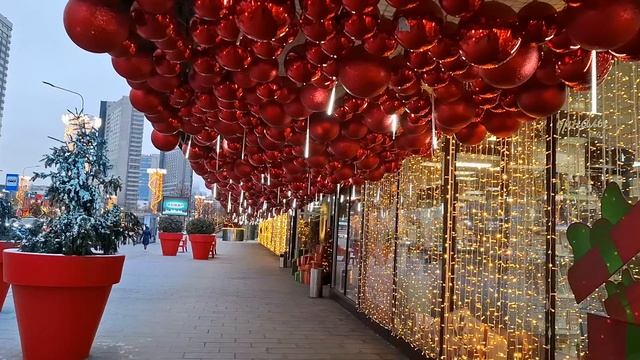 Новый Арбат Москва Зима в Москве Новый год 2025 смотреть онлайн