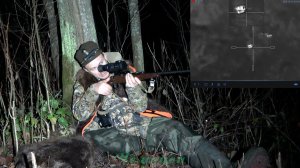 Охота на бобра с мелкашкой 22LR #44 \ Выстрел по енотке на 161 метр