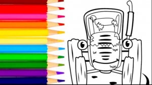 Синий трактор раскраска | Видео для детей | Мультики с игрушками