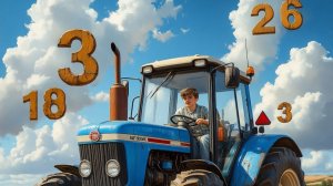 Синий Трактор! Детская Игра! Учим Цифры! Вместе!