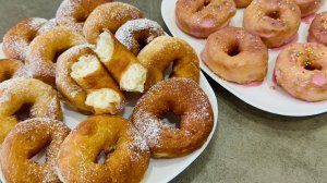 Пончики в домашних условиях на сковороде / Пышные пончики на дрожжах + рецепт теста на пончики