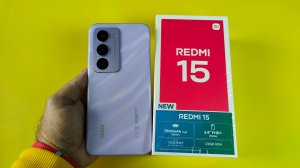 Xiaomi Redmi 15 4G 6/128Гб Распаковка, Настройка, Первое Знакомство