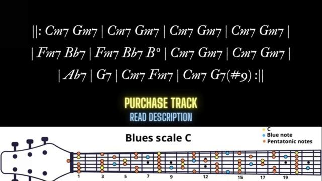 Unchained Minor Slow Blues Guitar Backing Track in Cm смотреть онлайн