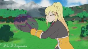 Vore Даркнэсс и слайм | Darkness and slime (TheFudgeman)