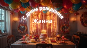 ЛУЧШЕЕ поздравление с юбилеем - Песня для Жанны