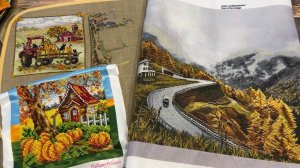 Вышивка/“Горный туман”от Нова Слободы/“Сентябрь” от Радуги бисера/Старт“Country Quilts” Mill Hill