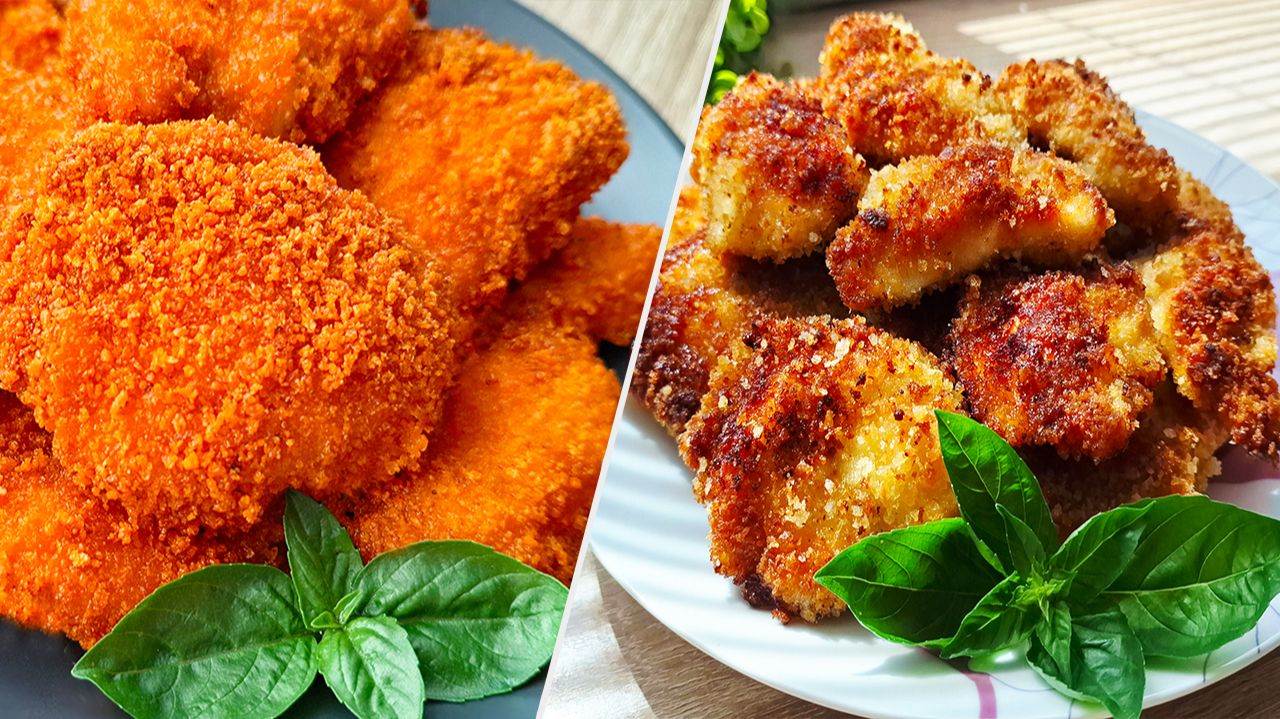Нагетсы из куриного филе 😋! Хрустящие и вкусные ! Какой Рецепт Вкуснее_ 🤔
