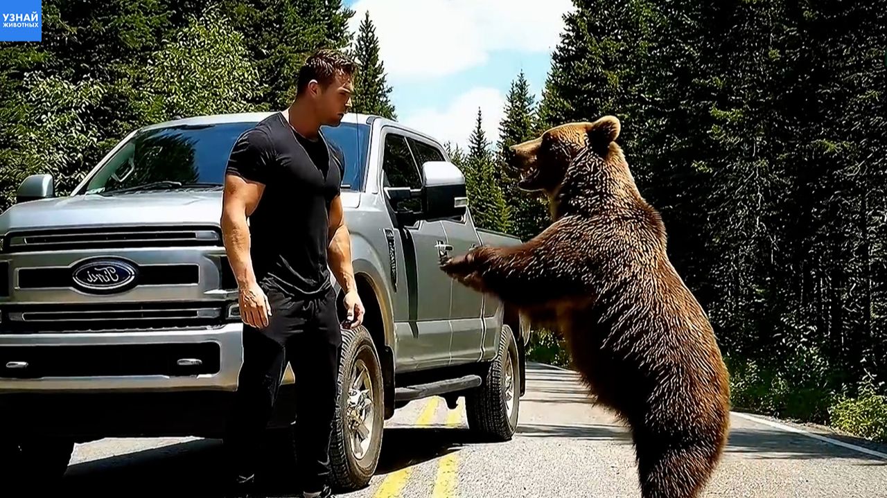 Медведица попросила о помощи, чтобы спасти медвежонка смотреть онлайн