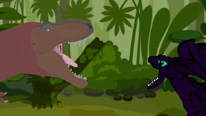 Ти Рекс vs Беззубик часть 1 (анимация)