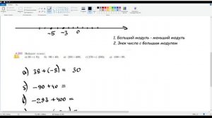 31. Сложение чисел с разными знаками. Математика 6 класс