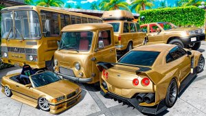 Угнал кучу золотых чит тачек у мажора в GTA 5! Битва воров в ГТА 5 Онлайн!