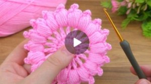 КРУГЛЫЙ МОТИВ КРЮЧКОМ❤ #всевжизнисвязано #все_в_жизни_связано #вязаниекрючком