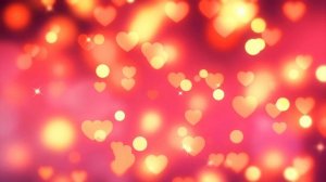 4К Футаж красный боке // День Святого Валентина